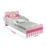 Mini Cama Infantil Com Proteção Lateral Urso Rosa Nuvem Valen - 4