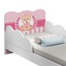 Mini Cama Infantil Com Proteção Lateral Urso Rosa Nuvem Valen - 3