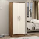 Ver imagem 1 de Armário Multiuso Maya 2 Portas 4 Prateleiras MDP 51cm Off White Demóbile