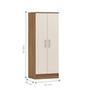 Ver imagem 6 de Armário Multiuso Maya 2 Portas 4 Prateleiras MDP 51cm Off White Demóbile