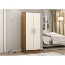 Ver imagem 5 de Armário Multiuso Maya 2 Portas 4 Prateleiras MDP 51cm Off White Demóbile