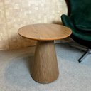 Ver imagem 2 de Mesa Cone Lateral em Lamina Natural Nogueira Tampo 51 cm - Marrom