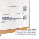 Ver mais imagens de Quarto de Bebê Completo Berço 100% MDF com Guarda-Roupa 3 Portas Nuvem Marrom/Branco Amadeirado