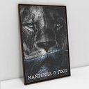Ver imagem 1 de Quadro Motivacional em Telas Canvas Mantenha o Foco TaColado Moldura Flutuante 4,5cm Madeira 120 x 8