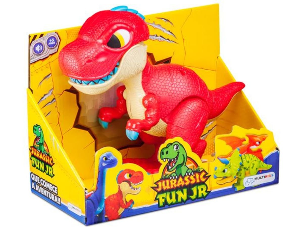 Jurassic fun Júnior T-Rex com som 3+ anos - Multikids - 1