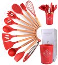 Ver imagem 1 de Kit C/12 Utensílios de Cozinha Silicone Cabo