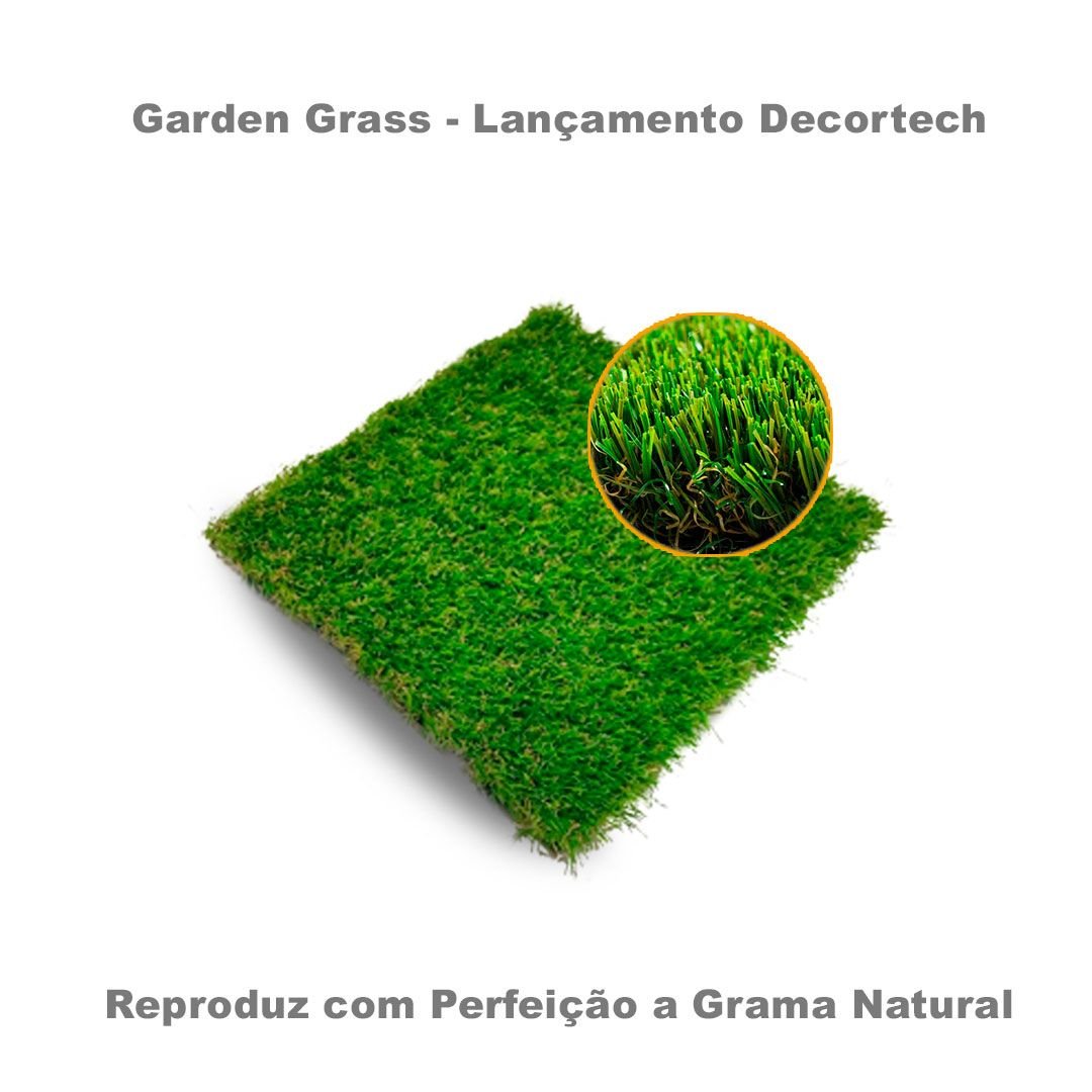 Grama Sintética Garden Grass 2,00 x 20,00m - 40m2 - Européia - 3