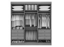 Ver imagem 2 de Guarda Roupa Casal 6 Portas 6 Gavetas - Colibri-branco - Móveis D'doro