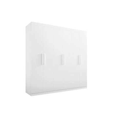 Guarda Roupa Casal 6 Portas 6 Gavetas - Colibri-branco - Móveis D'doro