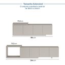 Ver imagem 5 de Rack Extensível para TV até 60 Polegadas 240x56cm Aruá CabeCasa MadeiraOriginals