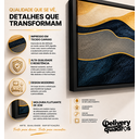 Ver imagem 6 de Quadro Decoração Sala Moderno Folhas Grande com Moldura Preta 40x60