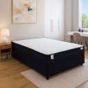 Ver imagem 1 de Conjunto Cama Box Smart Ilheus Black Queen 158x198