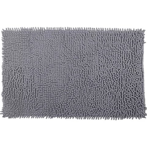 Tapete Popcorn Antiderrapante 50x70cm Cinza