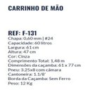 Ver imagem 2 de Carrinho de Mão Cantoneira F-131 60l Chapa 60cm