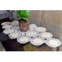 Ver imagem 1 de Caminho de Crochê Linha Cléa 0,90m - Juju Arte & Tear caminho de mesa