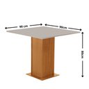Ver imagem 4 de Mesa de Jantar Loren 90cm Tampo MDF Canto Reto com 4 Cadeiras Lorena