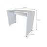 Conjunto Home Office Escrivaninha Balcão 2 Portas Armário Aéreo 3 Prateleiras Bramov - 4