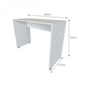 Ver imagem 4 de Conjunto Home Office Escrivaninha Balcão 2 Portas Armário Aéreo 3 Prateleiras Bramov