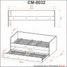 Sofá Cama Solteiro com cama Auxiliar 193x95,2cm CM8032 Tecnomobili Tecno Mobili Branco - 4