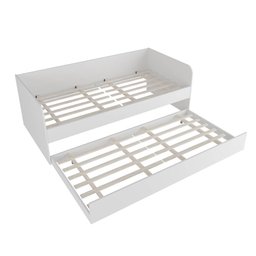 Sofá Cama Solteiro com cama Auxiliar 193x95,2cm CM8032 Tecnomobili Tecno Mobili Branco - 5