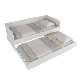 Sofá Cama Solteiro com cama Auxiliar 193x95,2cm CM8032 Tecnomobili Tecno Mobili Branco - 7