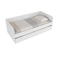 Sofá Cama Solteiro com cama Auxiliar 193x95,2cm CM8032 Tecnomobili Tecno Mobili Branco - 8