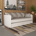 Ver imagem 1 de Sofá Cama Solteiro com cama Auxiliar 193x95,2cm CM8032 Tecnomobili Tecno Mobili Branco