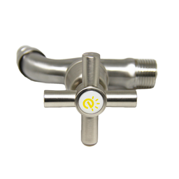 Torneira Lavanderia Tanque Jardim Aço Inox Escovado 1/4 - 4