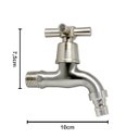 Ver imagem 3 de Torneira Lavanderia Tanque Jardim Aço Inox Escovado 1/4