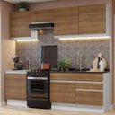 Ver imagem 1 de Armário de Cozinha Completa 240cm Branco/Rustic Glamy Madesa 08