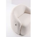 Ver imagem 2 de Poltrona Sol Boucle Off White com Entrada Usb - Ooca Móveis