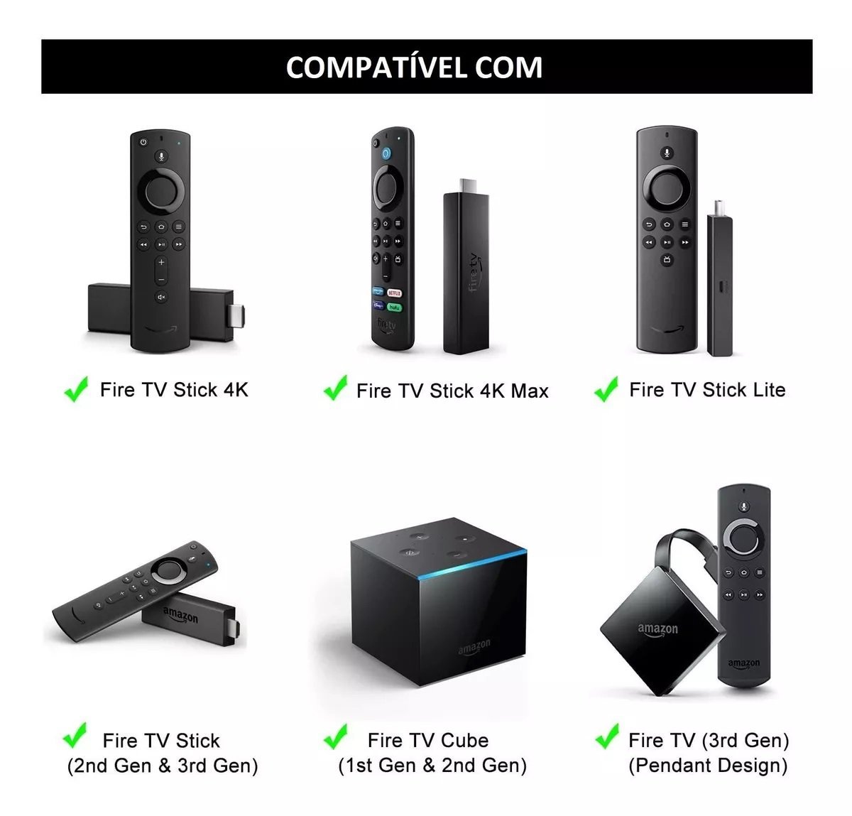 Controle Remoto para Amazon Fire TV Stick E Fire Stick 4k Max c/ Voz SKY - 3