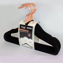 Ver imagem 4 de Cabide de Veludo Infantil - Preto com Gancho Rose Gold - 30 Cm - Fixel Kids - Caixa - 100 Unidades