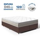 Ver imagem 3 de Cama Box com Colchão de Espuma D45 Pillow Top Ortopédico Domo Queen 158cm
