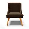 Cadeira Estofada para Sala de Jantar Pés Palito Lia Suede Marrom - Ibiza - 7