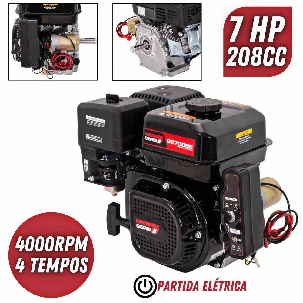 Motor Estacionário GE700BE 7HP 208cc 4 Tempos À Gasolina C/ Partida Elétrica S/ Embreagem - 9