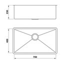 Ver imagem 2 de Cuba Mekal Linha Shades Lr70 70x40 Bronze Escovado