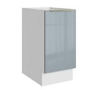 Ver imagem 1 de Balcão de Cozinha 40 Cm 1 Porta (sem Tampo) Branco/cinza Lux Madesa Branco/cinza