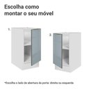 Ver imagem 4 de Balcão de Cozinha 40 Cm 1 Porta (sem Tampo) Branco/cinza Lux Madesa Branco/cinza