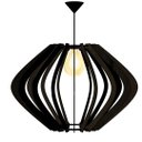 Ver imagem 1 de Luminária Teto tipo Pendente PARENTESIS MDF Completa -:Preta