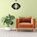 Ver imagem 2 de Luminária Teto tipo Pendente PARENTESIS MDF Completa -:Preta