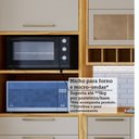 Ver imagem 7 de Cozinha Completa Modulada 100% MDF 7 Peças 14 Portas 6 Gavetas e Vidro 429cm Vicenza Espresso Móveis Bege/Amêndoa/Off White