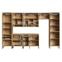 Ver imagem 4 de Cozinha Completa Modulada 100% MDF 7 Peças 14 Portas 6 Gavetas e Vidro 429cm Vicenza Espresso Móveis Bege/Amêndoa/Off White