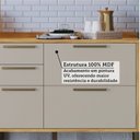 Ver imagem 5 de Cozinha Completa Modulada 100% MDF 7 Peças 14 Portas 6 Gavetas e Vidro 429cm Vicenza Espresso Móveis Bege/Amêndoa/Off White