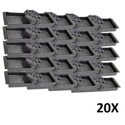 Kit 20 Caixa Luz Suporte para Laje Octogonal 30cm Tuboline - 1 Kit 20 Caixa Luz Suporte para Laje Octogonal 30cm Tuboline - 1