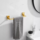 Ver imagem 4 de Kit  de Acessórios 4 Peças Aço Inox Dourado Gold Brilhante Conjunto de Banheiro Metal Premium