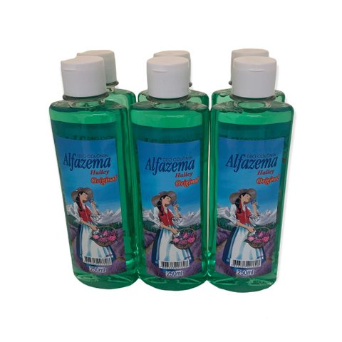 Kit com 6 Deo-Colonia Alfazema Halley Original 250 ml