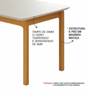 Ver imagem 4 de Mesa Cativa Tampo Off com Vidro 6 Cadeiras Topázio