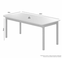 Ver imagem 3 de Mesa Cativa Tampo Off com Vidro 6 Cadeiras Topázio
