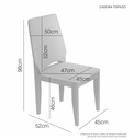 Ver imagem 7 de Mesa Cativa Tampo Off com Vidro 6 Cadeiras Topázio